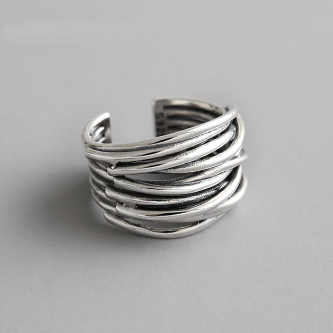 TAYLOR | ELEGANT LAGERAD SILVER RING