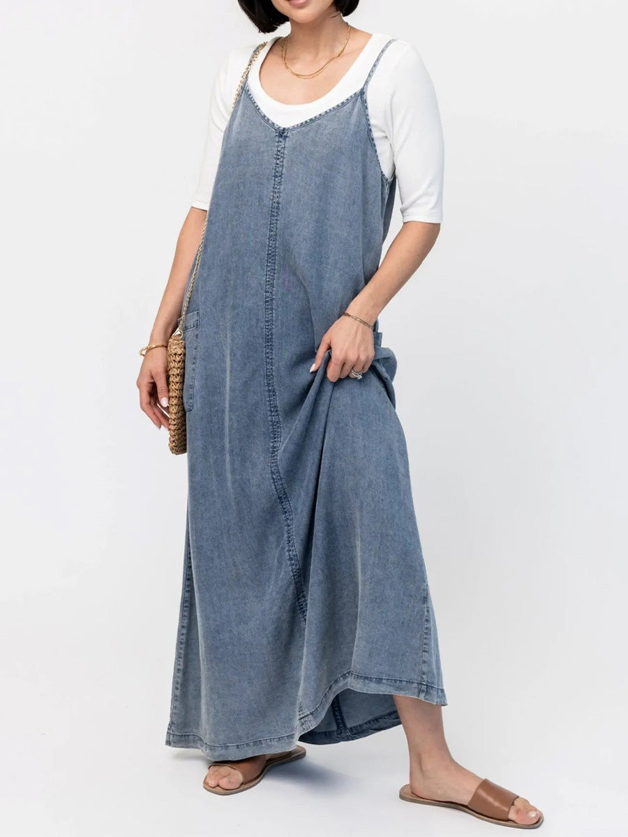 GLACEL | STILIG LOOSE MAXI KLÄNNING