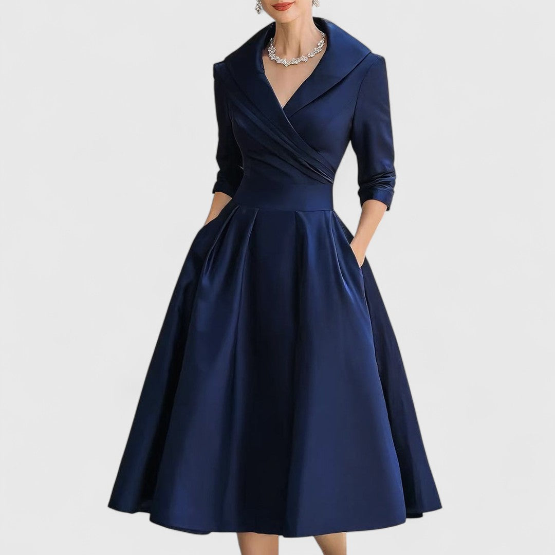 Magdalena - Elegant Midi Klänning