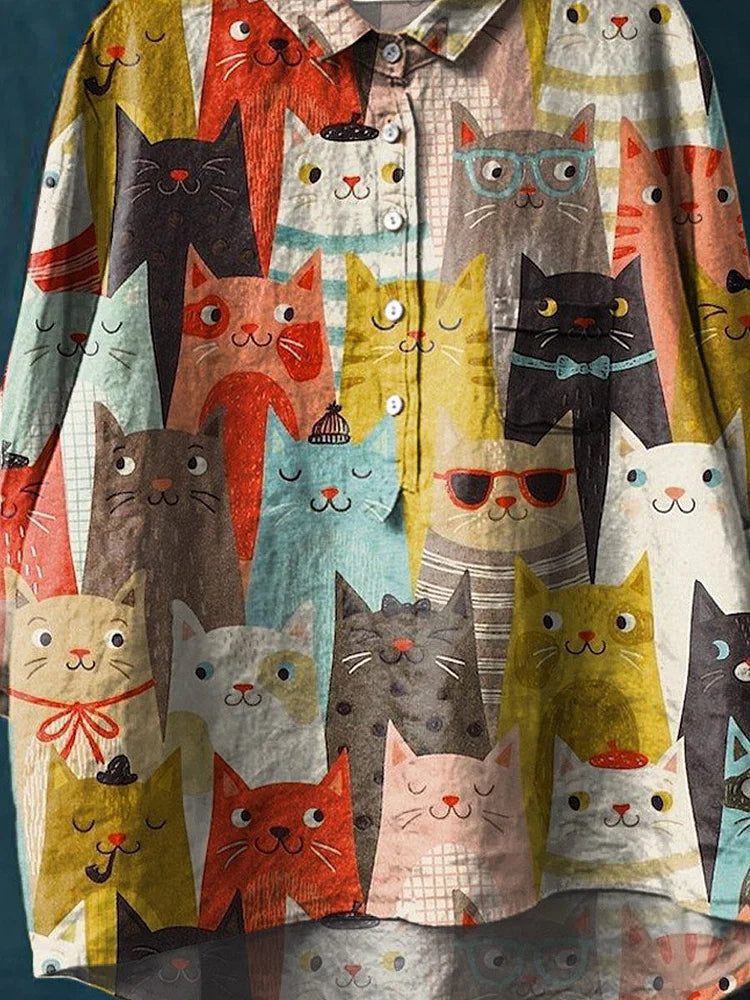 Sheila™ - Kattkonst T-shirt