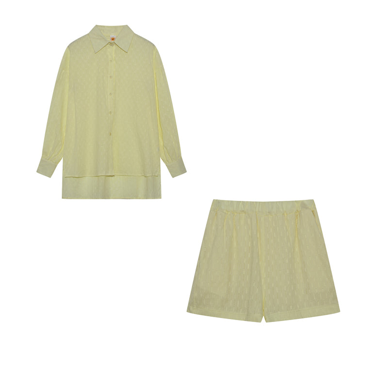 Elizabeth - Lätt skjorta och shorts-set