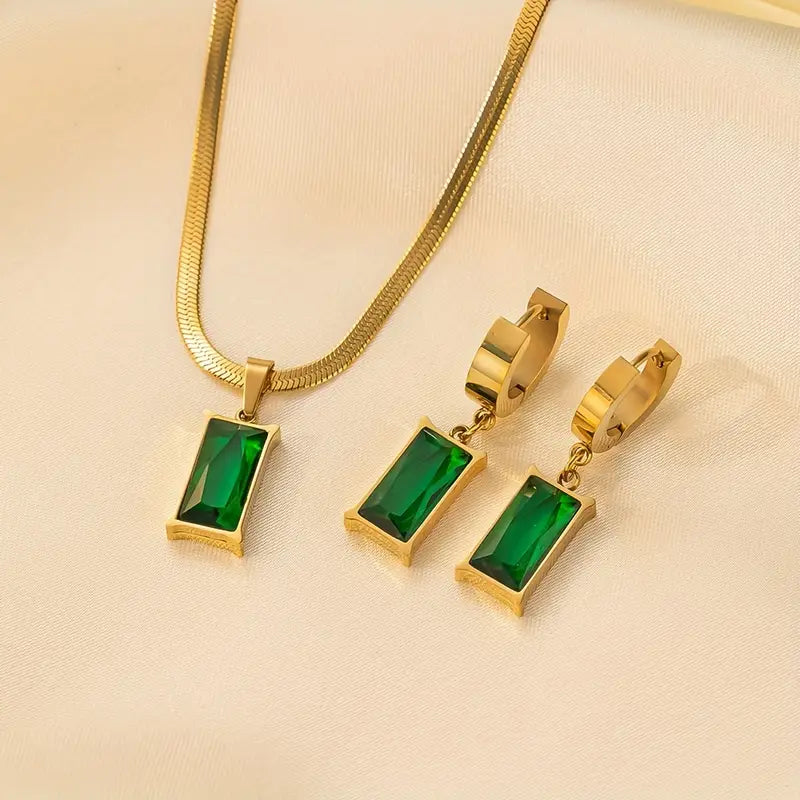 Elegant Iselotte Verdain Guld Smyckeset