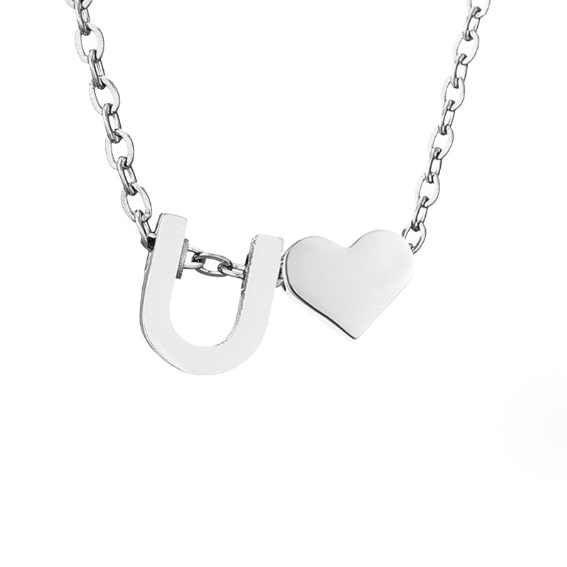 YAHNA | BREV INITIAL SILVER HÄNGSmycke