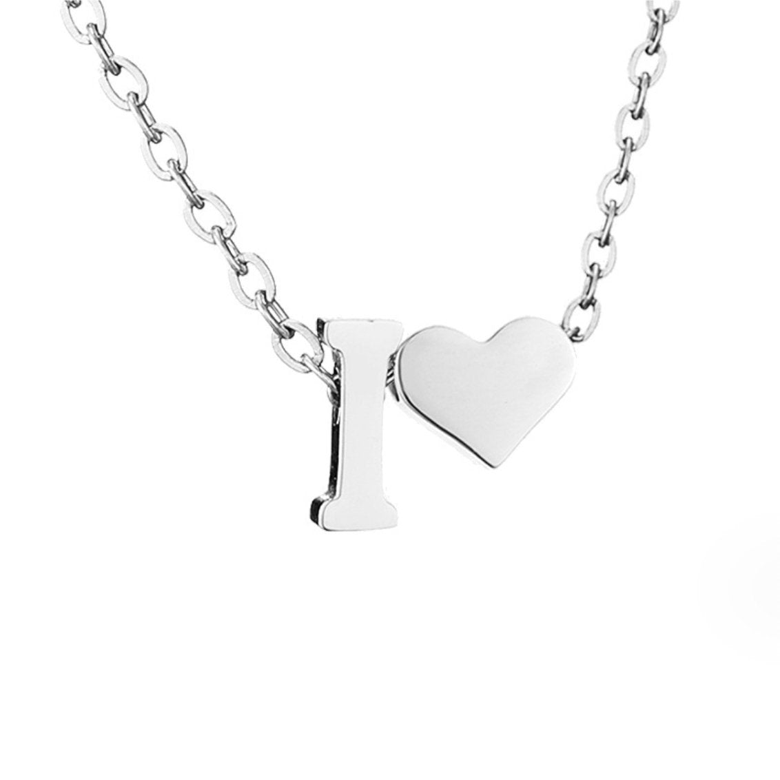 YAHNA | BREV INITIAL SILVER HÄNGSmycke