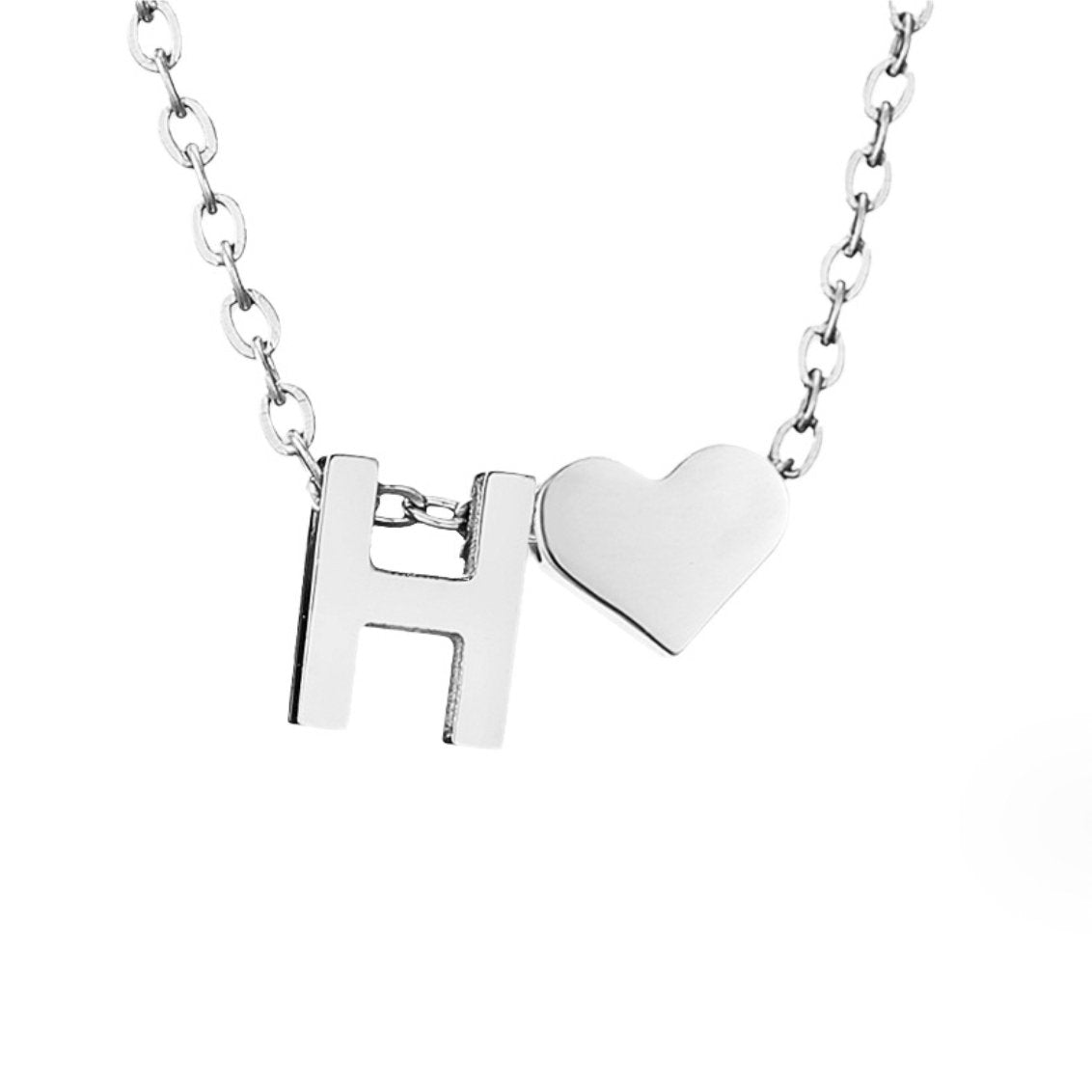 YAHNA | BREV INITIAL SILVER HÄNGSmycke